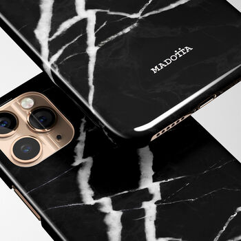 Black Strike Marble Case For iPhone, 4 of 4