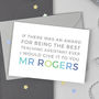 Personalised Teaching Assistant Card, thumbnail 1 of 2
