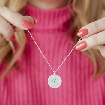 Personalised Children's Name Gold Or Silver Plated Disc Necklace, 6 of 11
