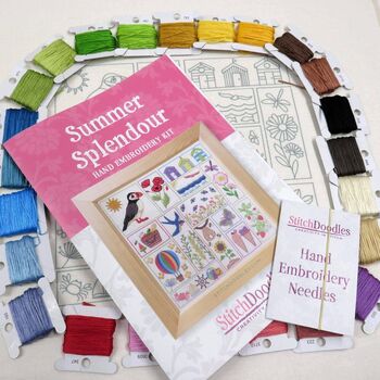 Summer Splendour Hand Embroidery Kit, 11 of 12