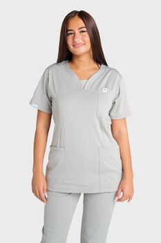 Natasha Ultimate Comfort Fleece Lined Scrub Top, 4 of 6