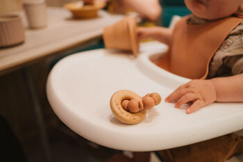 Sienna Rattle Wooden And Silicone Handmade Toy, 2 of 7