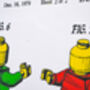 Framed Lego Man Sheet Two Patent Art Print, thumbnail 3 of 6