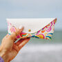 Personalised Carnival Print Leather Glasses Case, thumbnail 2 of 3