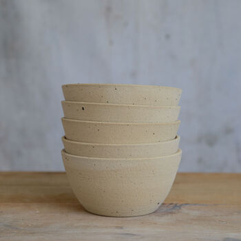 Handmade Stone Ceramic Cereal Bowl, 9 of 10