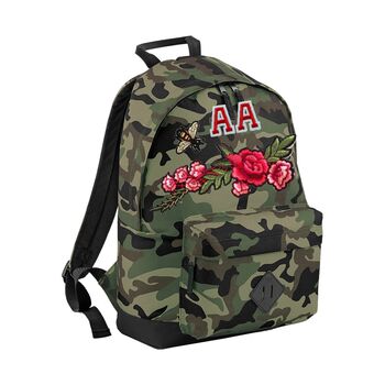 Personalised Backpack With Bee And Roses, 7 of 11
