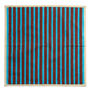 Block Stripe Napkins Set Of Two: Cyan/Russet, thumbnail 4 of 7