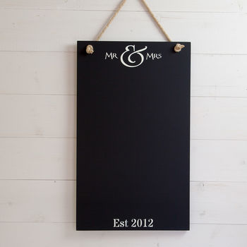 Personalised Mr And Mrs Chalkboard, 2 of 3