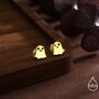 Little Cute Ghost Stud Earrings In Sterling Silver, thumbnail 5 of 12