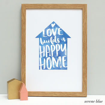Personalised Love Builds… New Home Print, 5 of 11