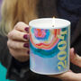 Personalised Rainbow Geodes Any Year Candle, thumbnail 1 of 3