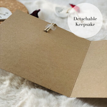 Initials Valentine's Day Keepsake Card For Him Or For Her, 3 of 3