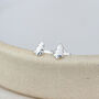Sterling Silver Mini Christmas Tree Studs, thumbnail 1 of 3