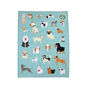 Dog Illustrations Colourful Kitchen Tea Towel, thumbnail 2 of 6