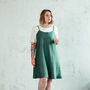 Women's Pure Linen Nightdress Cami Slip Dress, thumbnail 9 of 12