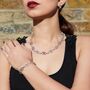 Monogrammed 18kt Gold Plated Silver Charm Bracelet, thumbnail 6 of 9