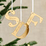 Family Initials Christmas Decoration Set, thumbnail 1 of 2