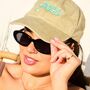 Powered By Match Lattes Embroidered Baseball Cap, thumbnail 1 of 2