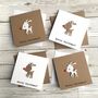 Baby Rudolf Reindeer Christmas Cards Pack Of Six, thumbnail 1 of 3