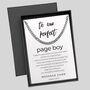 Curb Chain Perfect Page Boy Thank You Message Gift, thumbnail 2 of 6