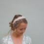 Ivory Bridal Feather And Crystal Headband 'Marina', thumbnail 6 of 11