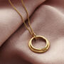 Personalised Two Ring Family Names Necklace, thumbnail 3 of 11