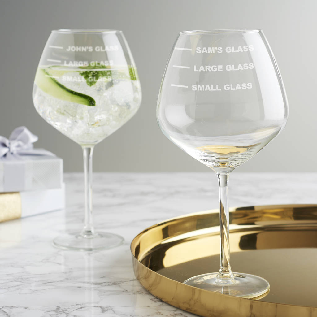 Personalised Drinks Measure Goblet Glass, 1 of 4
