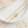 9ct Yellow Gold Light Belcher Chain – 16in To 22in, thumbnail 3 of 8