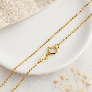 9ct Yellow Gold Light Belcher Chain – 16in To 22in, 3 of 8