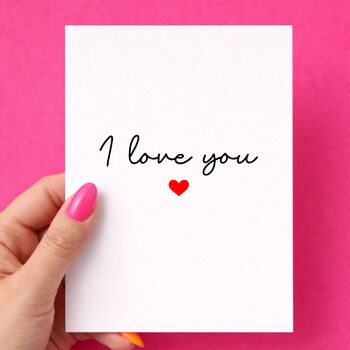 I Love You Valentine's Day Card, 3 of 7