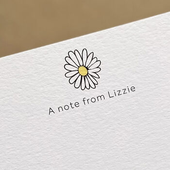 Personalised Daisy Correspondence Cards / Notelets, 2 of 3