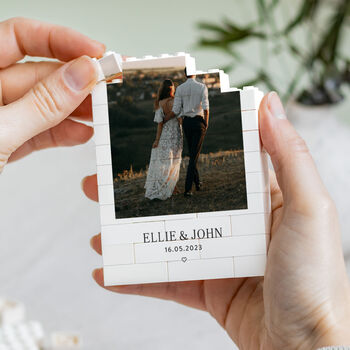 Personalised Wedding Photo Keepsake Block Gift, 6 of 9