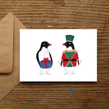 Little Drummer Boy Christmas Penguin Cards, 3 of 9