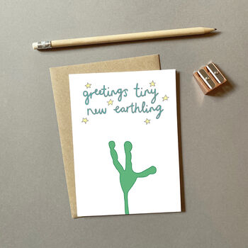 Greetings Earthling Greeting Card, 2 of 2