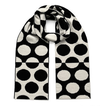 Circles Wool And Cashmere Scarf Men, 4 of 4