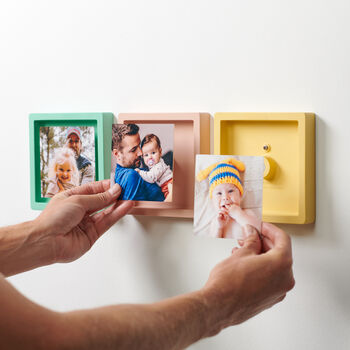 Set Of Three Floating Magnetic Photo Frames, 4 of 12