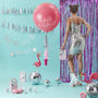 Follow The Call Of The Disco Ball Iridescent Bunting, thumbnail 3 of 3