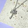 Palm Tree Tropical Pendant Necklace, thumbnail 6 of 8