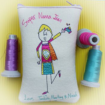 Personalised Super Gran Embroidered Glasses Case, 4 of 12