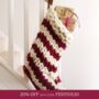 Personalised Jumbo Hand Knitted Christmas Stocking, thumbnail 1 of 12