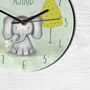 Baby Elephant Nursery Clock, thumbnail 3 of 4