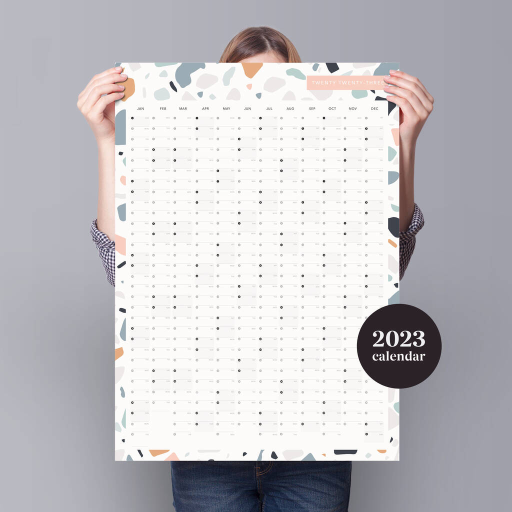 2023 Terrazo Pattern Year Planner, 1 of 3