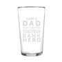 Personalised Dad Jobs Father's Day Pint Glass, thumbnail 4 of 4