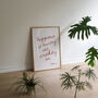 Happiness Is Reading And Drinking Tea Wall Print, thumbnail 6 of 9