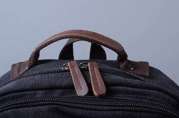 Colourway Canvas Backpack Rucksack, 8 of 12