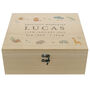 Personalised Safari Animals Large Wooden Keepsake Box, thumbnail 6 of 6