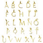 Gold Plated White Topaz Initial April Birthstone Chain, thumbnail 7 of 7