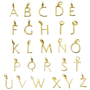 Gold Plated White Topaz Initial April Birthstone Chain, 7 of 7