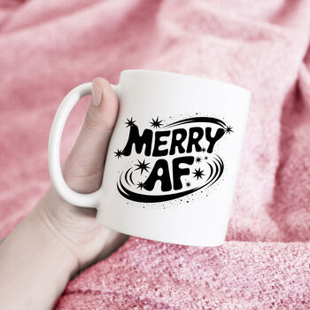 Merry Af | Christmas Mug, 2 of 5