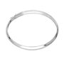 Sterling Silver 65mm Adult Hinged Bangle, thumbnail 3 of 4